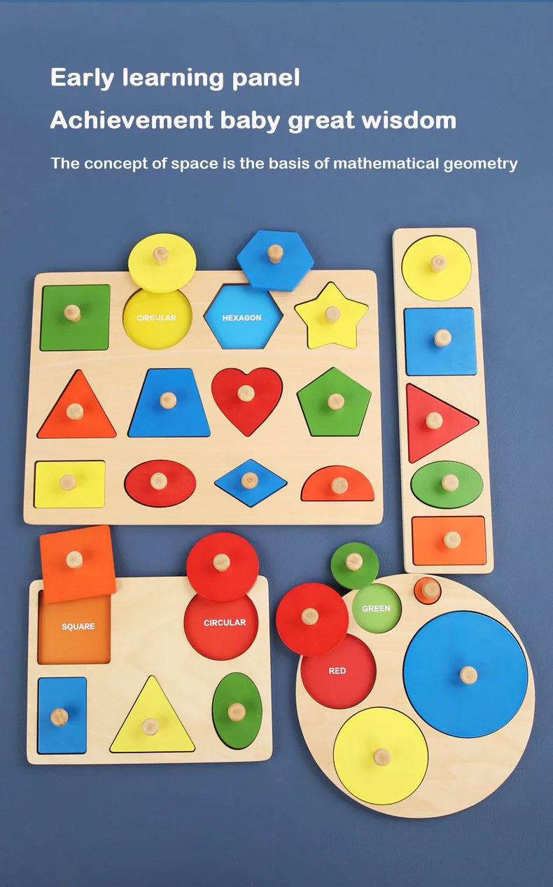 wooden shape and color matching