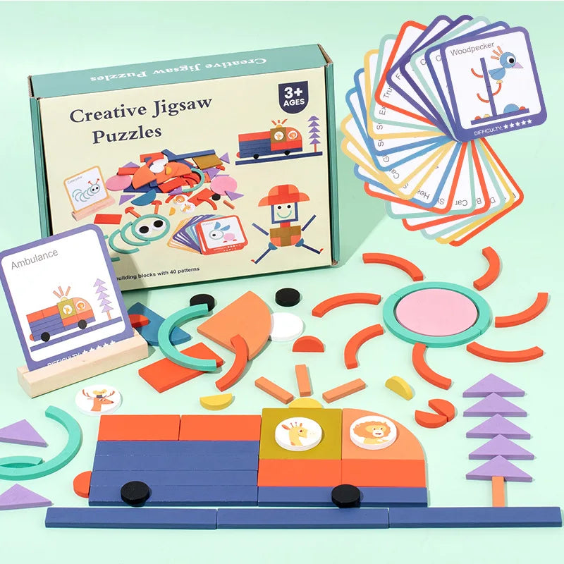 Montessori Wooden Puzzle Geometric Shape