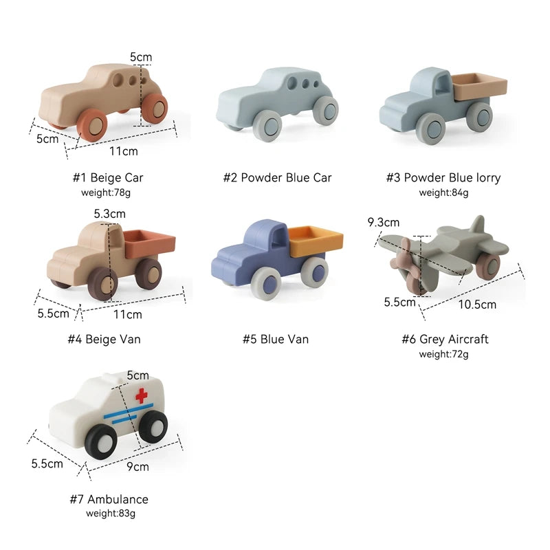 Silicone Car Toys Ambulances Truck