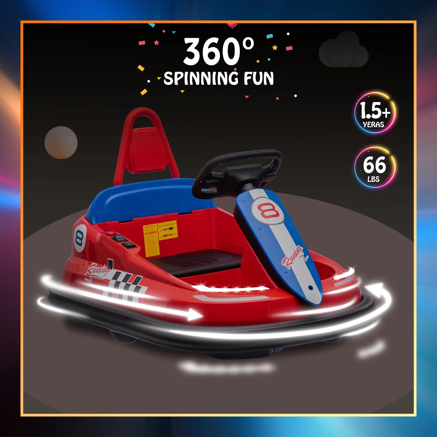 Toddlers Bumper Car, 6V