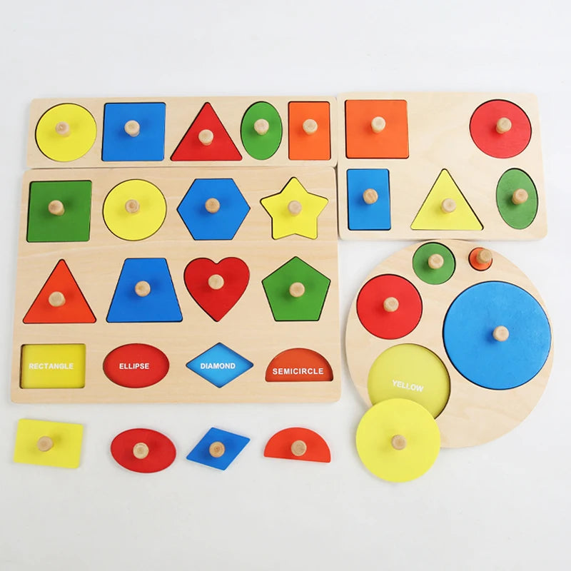 wooden shape and color matching