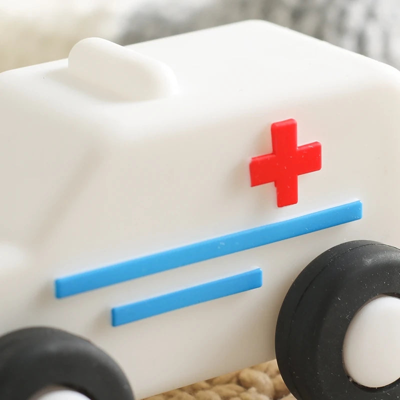Silicone Car Toys Ambulances Truck