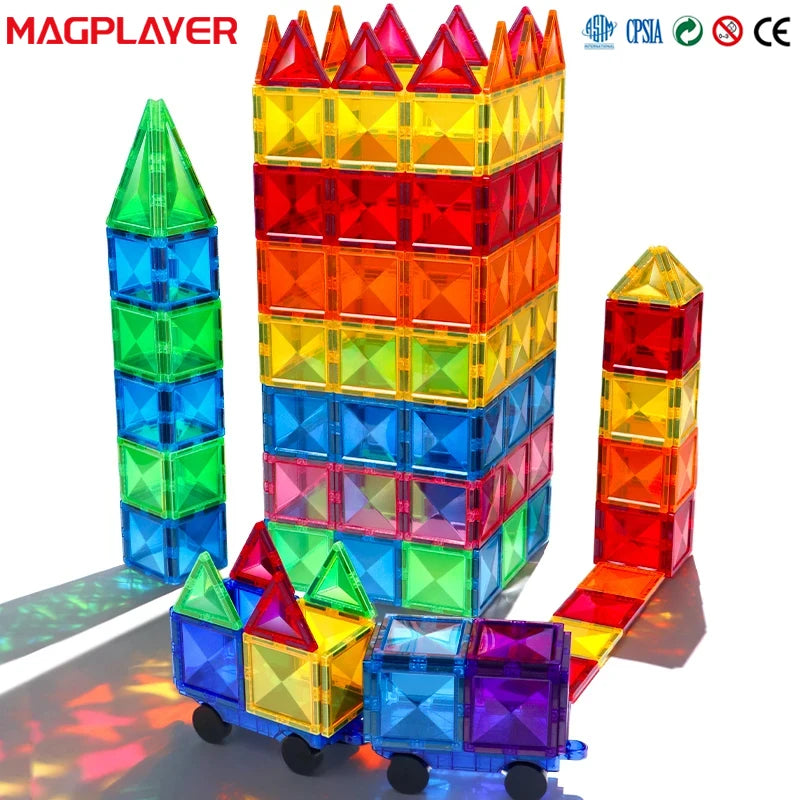 Montessori Educational Toys Magnetic Building Blocks