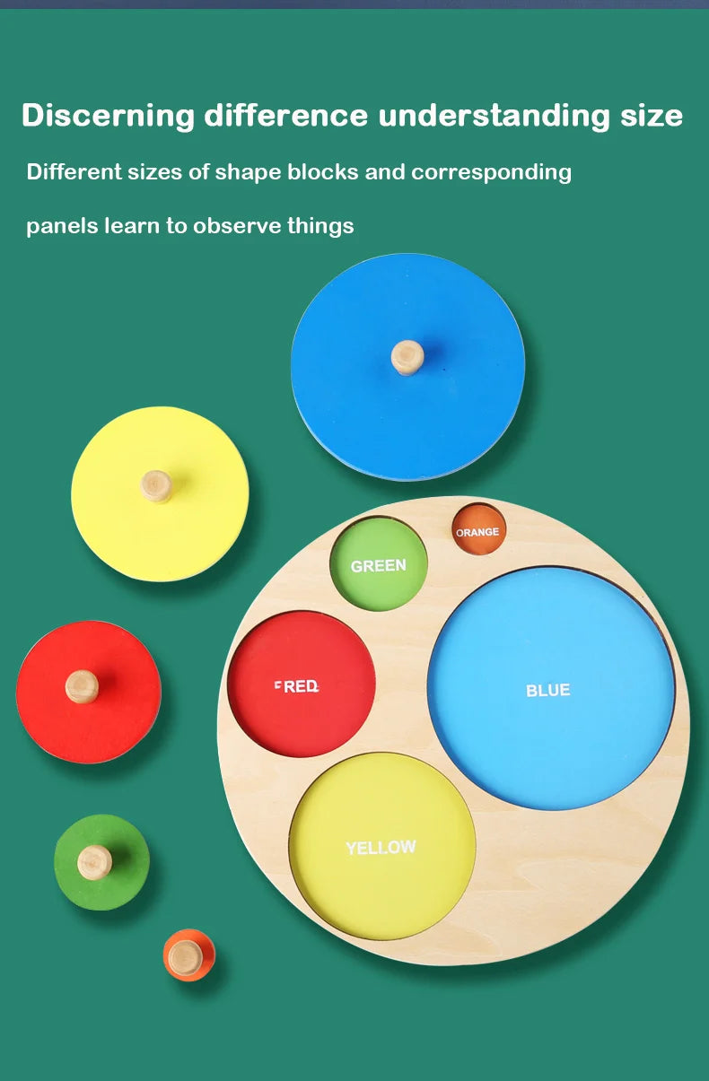 wooden shape and color matching