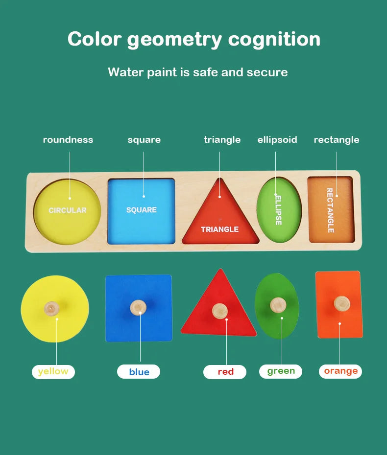 wooden shape and color matching