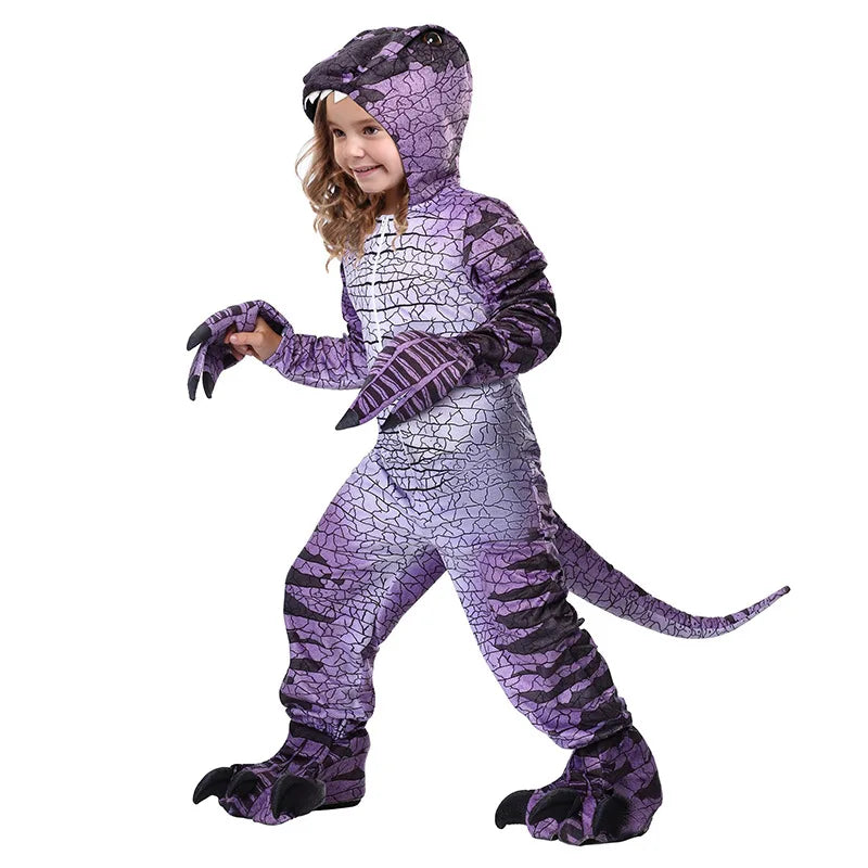 Halloween Children's Dinosaur Costumes World Tyrannosaurus Cosplay Jumpsuits Stage Party Cos Suits For Kids Christmas Gifts 2023