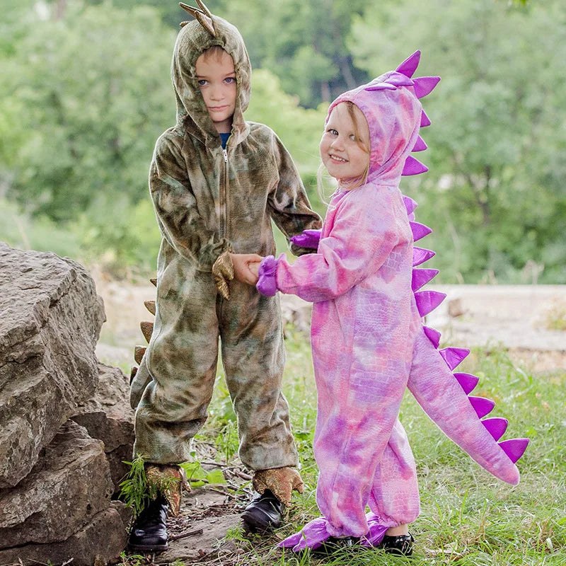 Halloween Children's Dinosaur Costumes World Tyrannosaurus Cosplay Jumpsuits Stage Party Cos Suits For Kids Christmas Gifts 2023