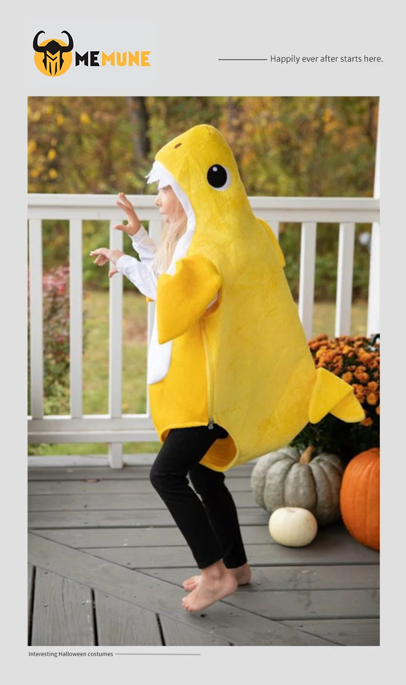 New Arrival Child Unisex Toddler Family Shark Cosplay Costume Halloween Carnival Party For Kids Costumes 3 Colors Avaiable