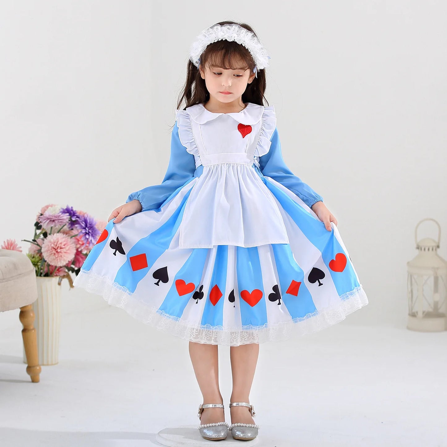 Alice In Wonderland Cosplay Maid Dress Lolita Fantasy Role Playing Party Costume Halloween Carnival Birthday Surprise Gift