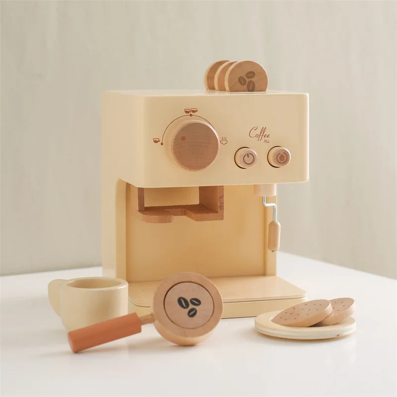 Kid Wooden Ice Cream Shop Pretend Play Set Educational Montessori Toy  Children Simulation Sales Ice Cream Toy Kid Birthday Gift