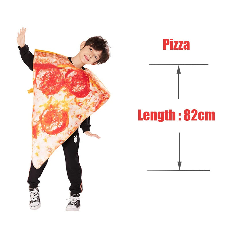 Cool Children's Costumes Kids Food Funny Costume For Purim Carnival Boys Hot Dog Cosplay Pizza Milk And Cookies Costume