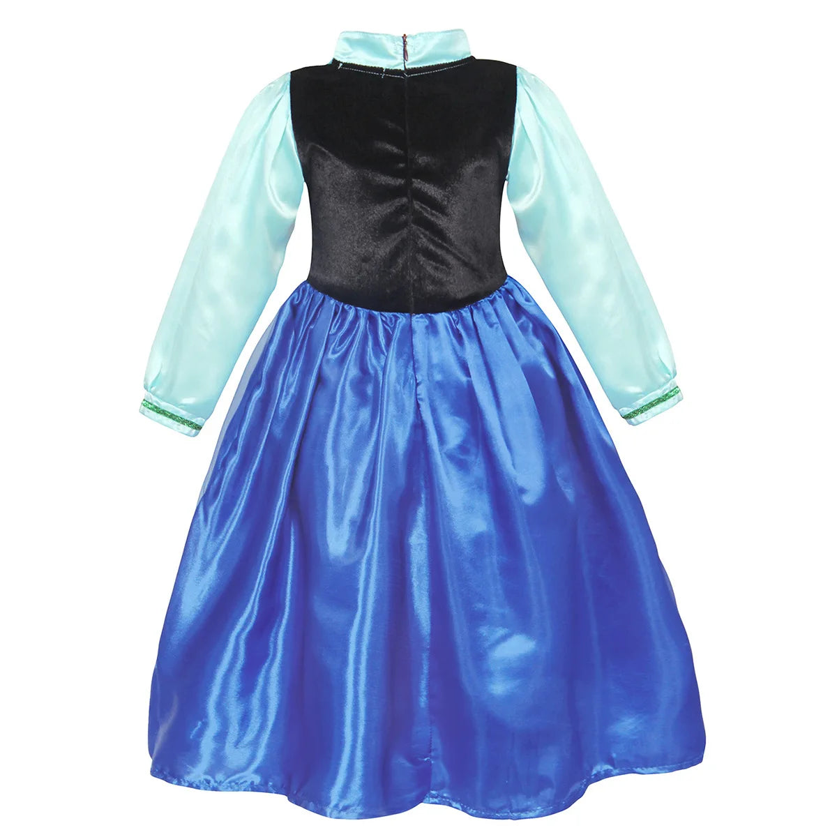 Disney Anna Dress with Cape for Kids Girl Carnival Princess Disguise Frozen Party Clothing Girls Hallloween Anna Gown Prom Dress