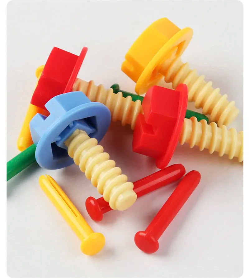 Children 3D Busy Board Wooden Toys Montessori Game Simulation Pretend Play Screw Tools Fine Movement Training Educational Toys