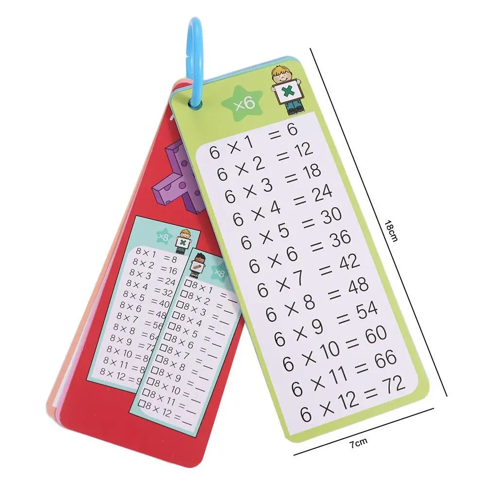 Mathematics Card Montessori Learning Cards Matching Games Multiplication Math Education Flash Card Flashcard with Erasable Pen