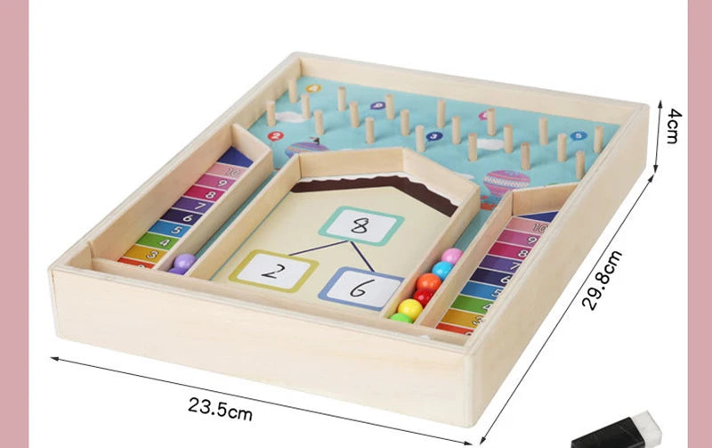 Kids Montessori Math Counting Learning Toys Teaching Tool Number Decompositio Addition Subtraction Kindergarten Educatinal Game