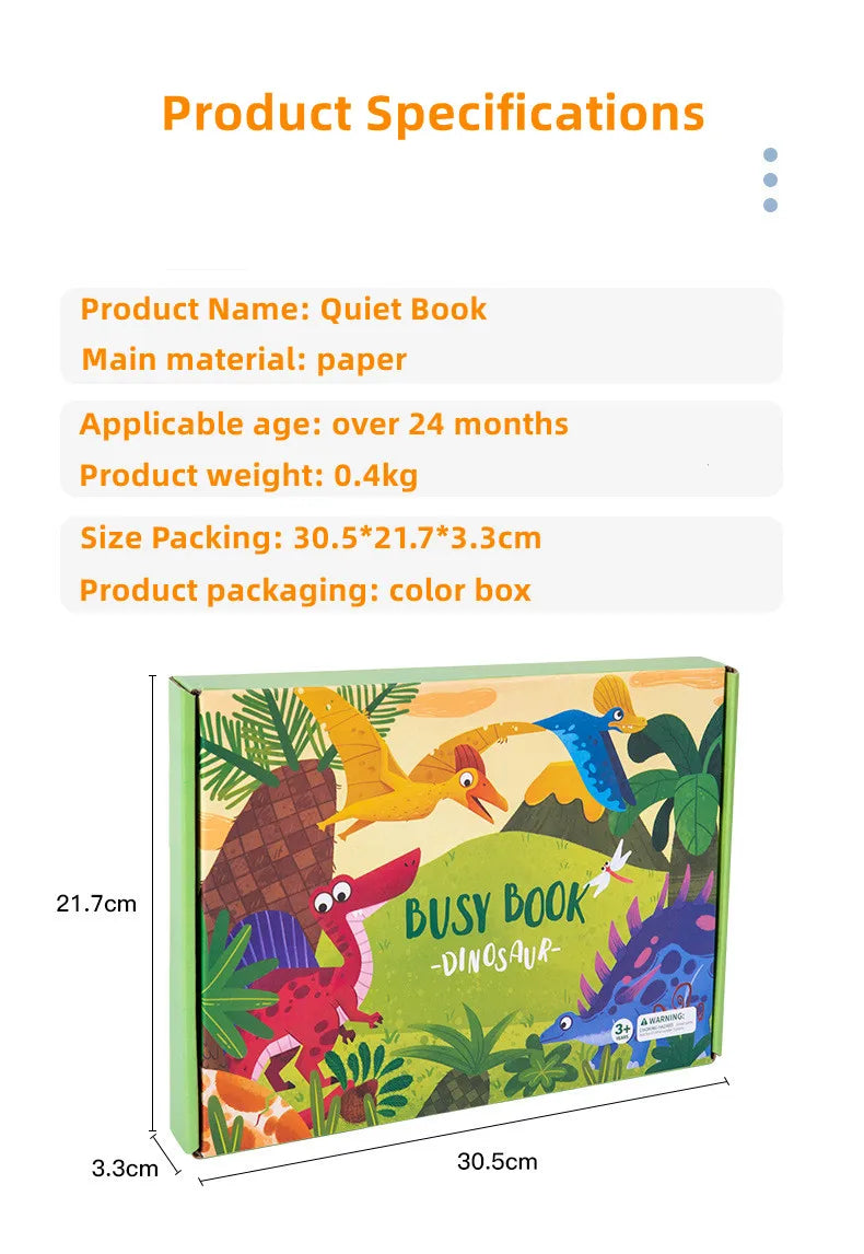 Quiet Book Magic Sticker Toy Baby Educational Montessori Early Education Children Enlightenment Cognitive Material Package