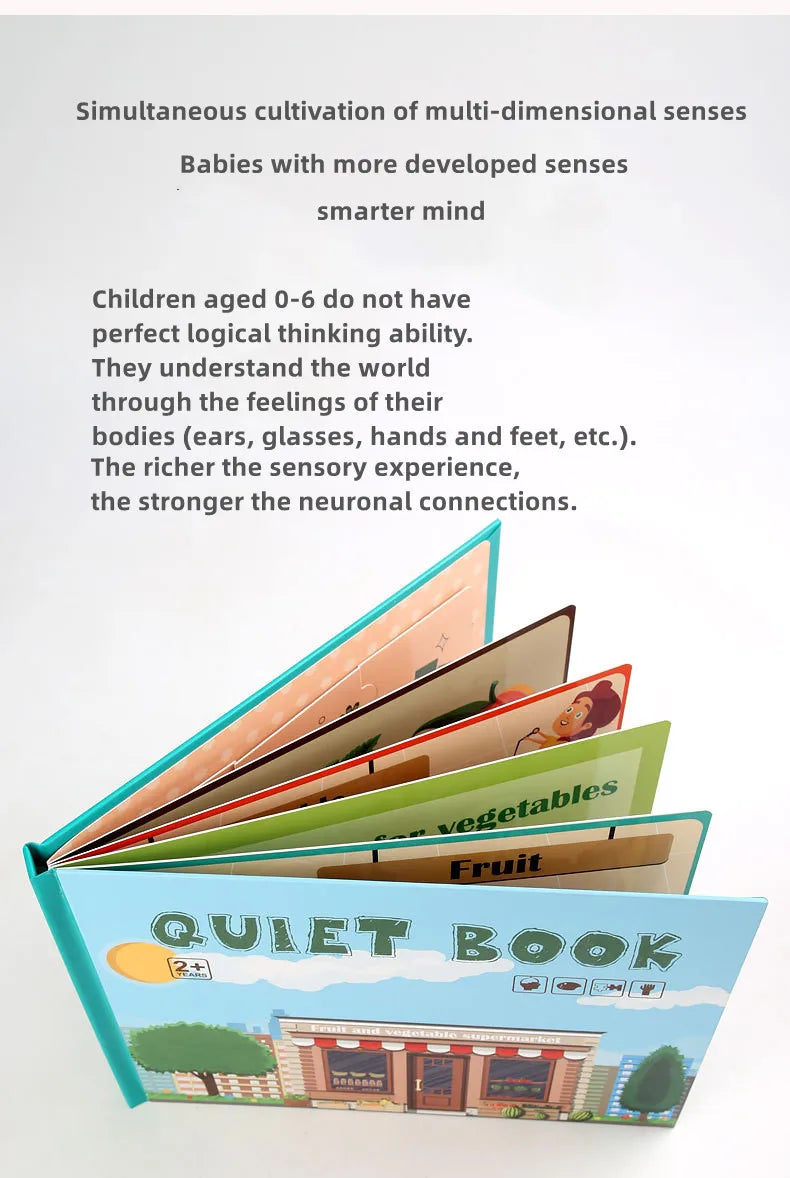 Quiet Book Magic Sticker Toy Baby Educational Montessori Early Education Children Enlightenment Cognitive Material Package