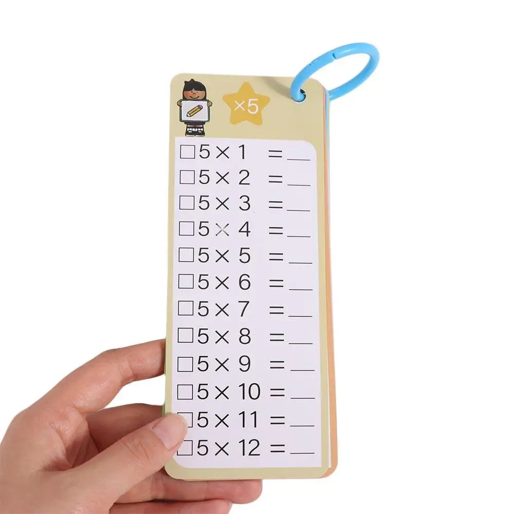 Mathematics Card Montessori Learning Cards Matching Games Multiplication Math Education Flash Card Flashcard with Erasable Pen