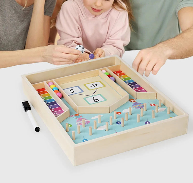 Kids Montessori Math Counting Learning Toys Teaching Tool Number Decompositio Addition Subtraction Kindergarten Educatinal Game