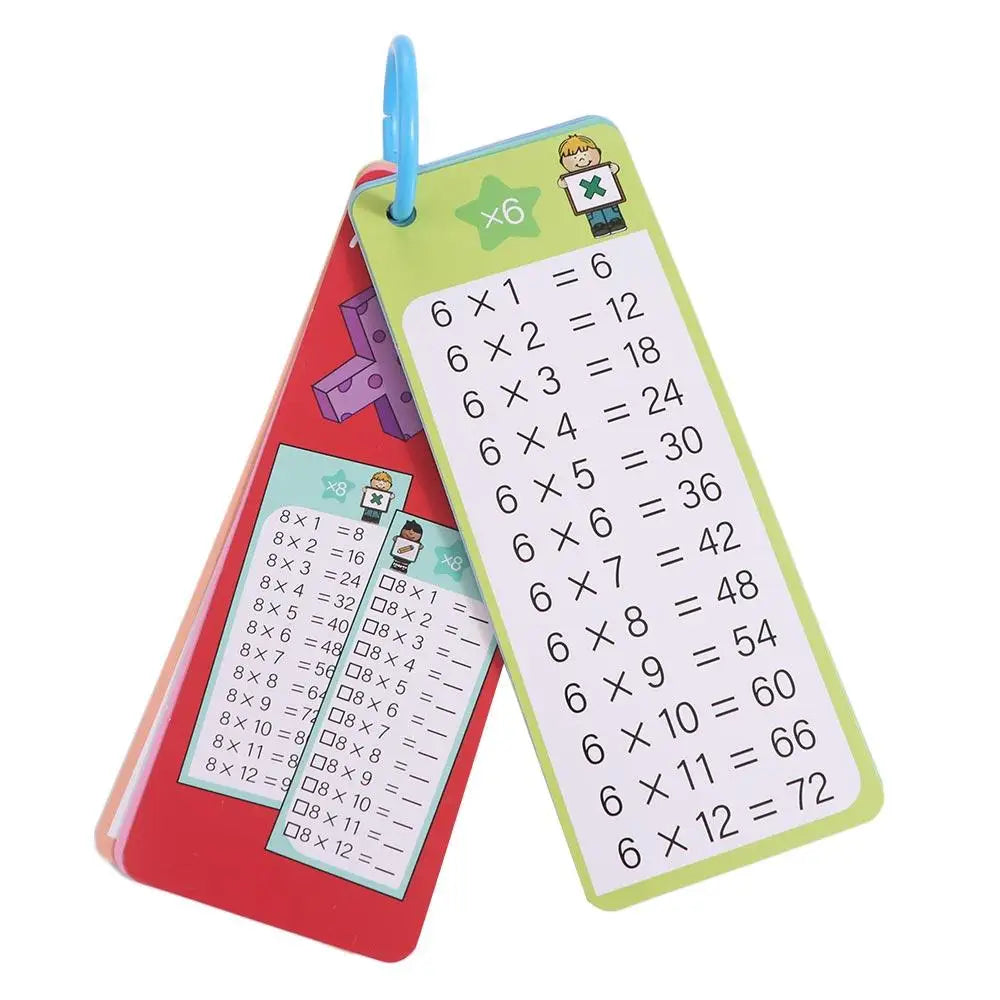 Mathematics Card Montessori Learning Cards Matching Games Multiplication Math Education Flash Card Flashcard with Erasable Pen