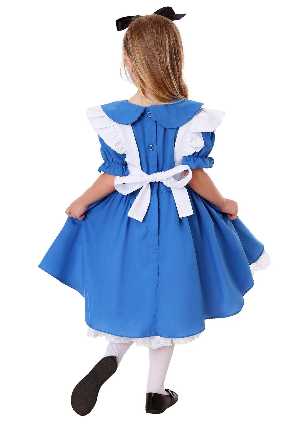 Children Girl Blue Alice In Wonderland Halloween Costume For Kids Party Lolita Maid Dress Cosplay Fancy Carnival Costumes Girls