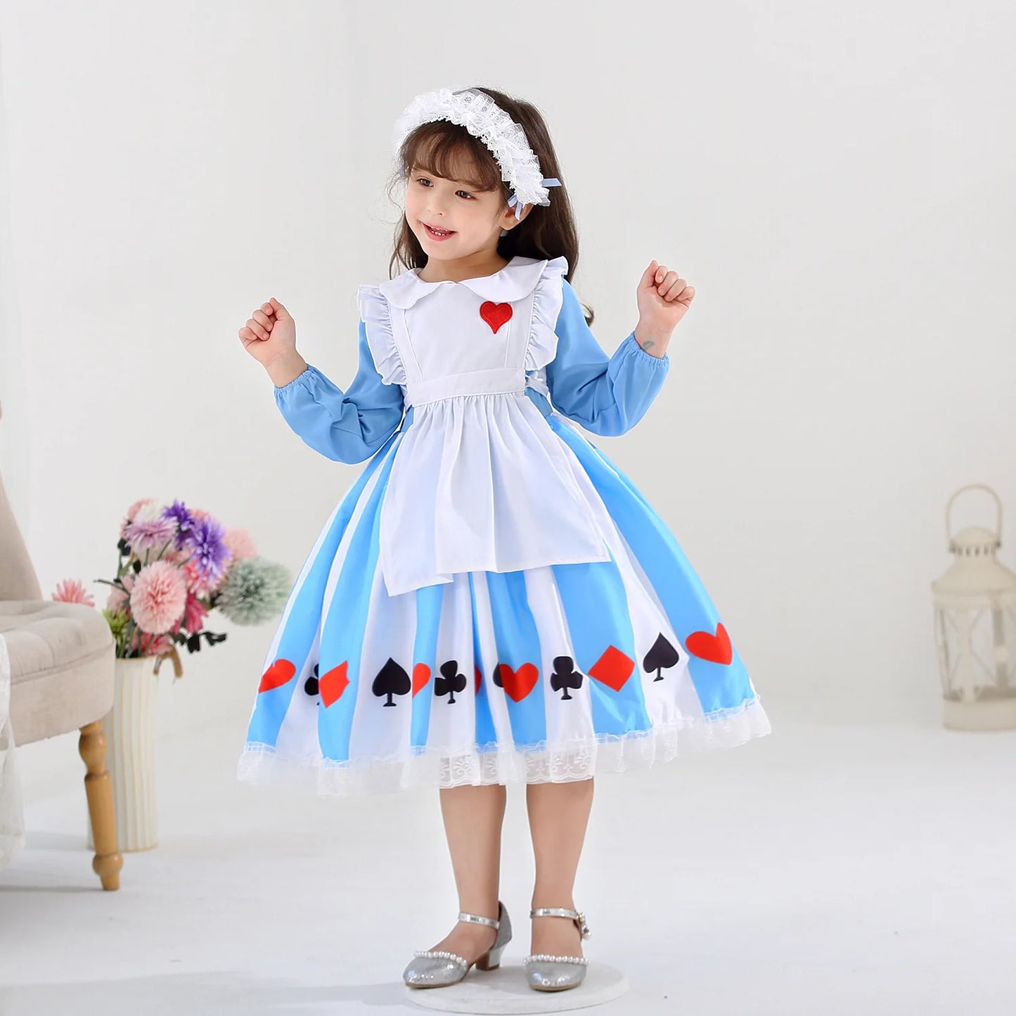 Alice In Wonderland Cosplay Maid Dress Lolita Fantasy Role Playing Party Costume Halloween Carnival Birthday Surprise Gift