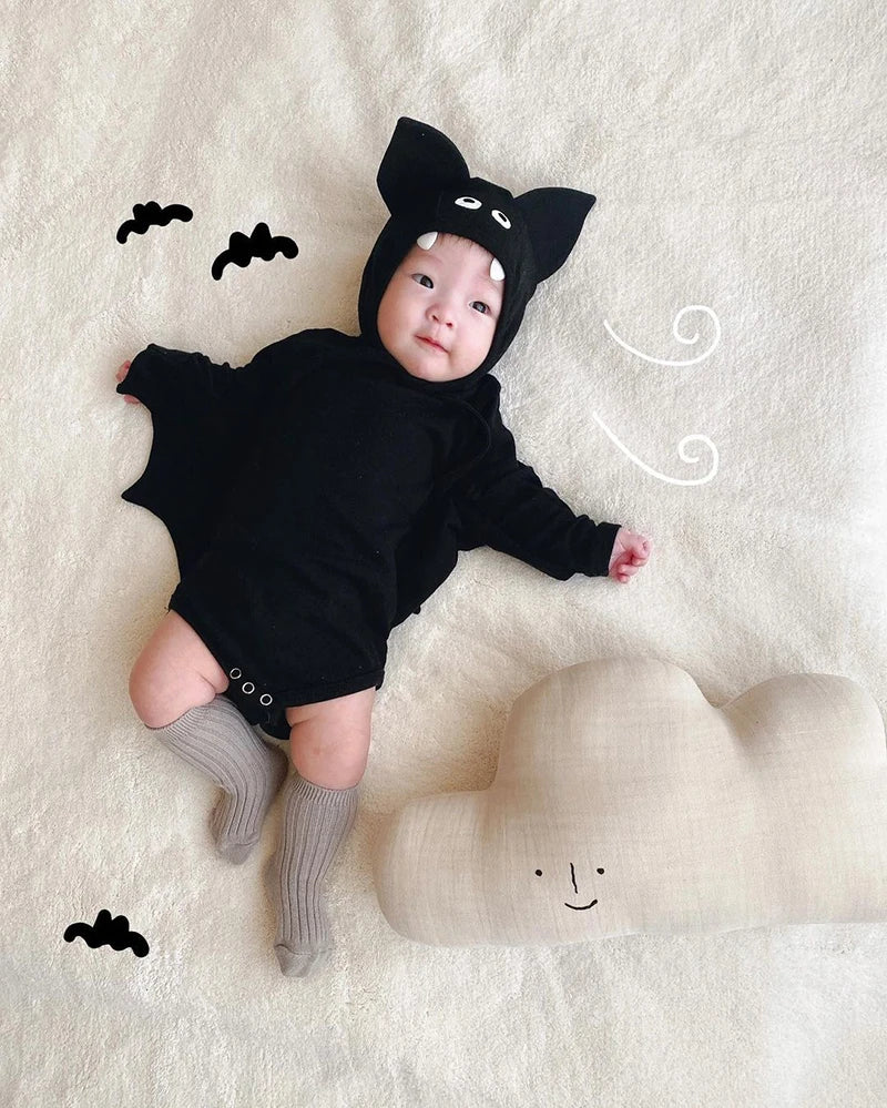 Autumn Kid Little Devil Pajama Set Elastic Tops+Pants+Hats.Unisex Children's Sleepwear Suit Toddler Boy Girl Halloween Clothes