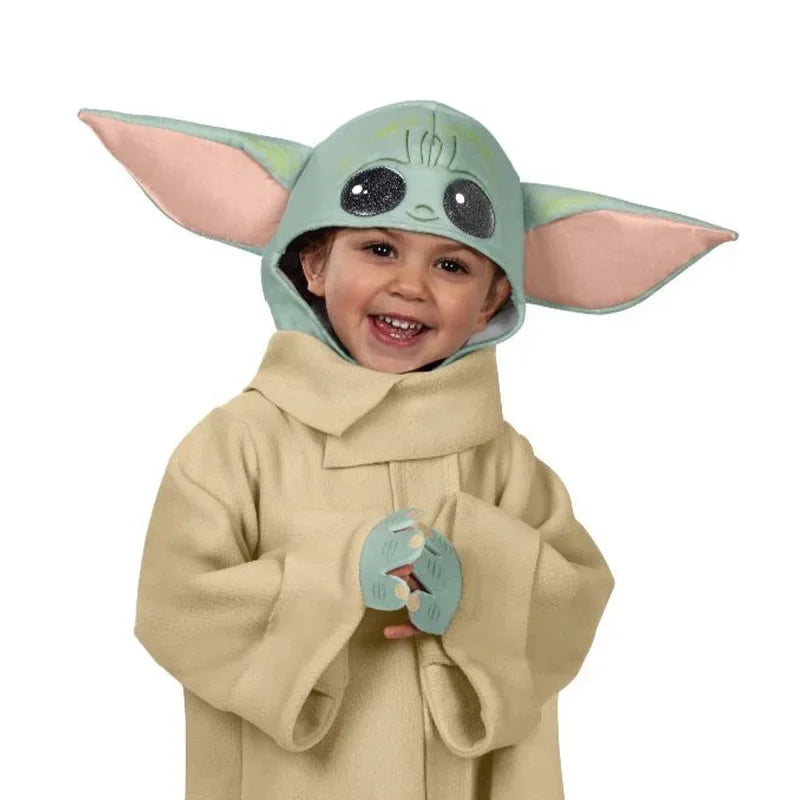 New Arrive Cute Disney Anime Yoda Baby Costume Christmas Carnival Party Cosplay Clothing New Year Kids  Anime Cosplay Funny Xmas