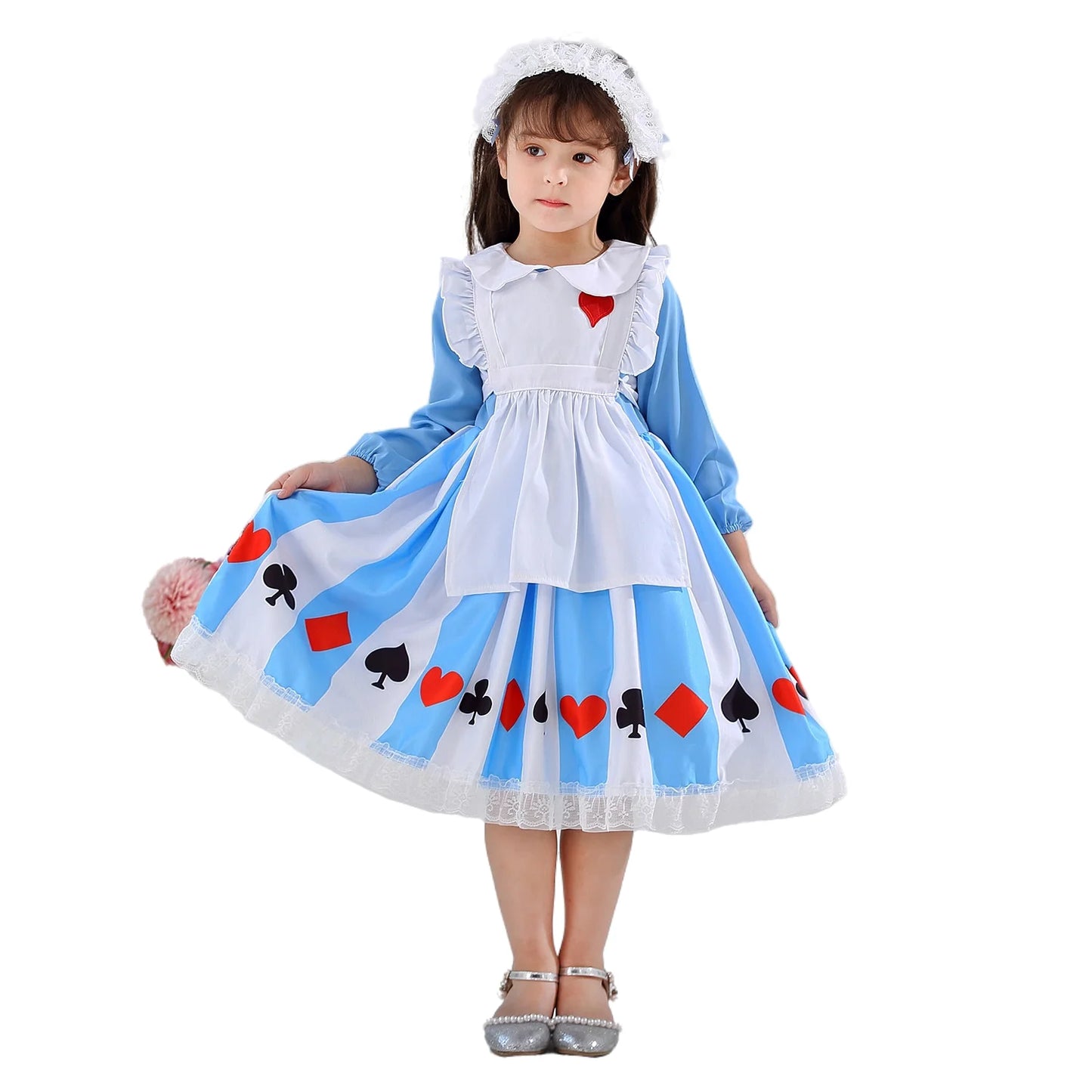 Alice In Wonderland Cosplay Maid Dress Lolita Fantasy Role Playing Party Costume Halloween Carnival Birthday Surprise Gift