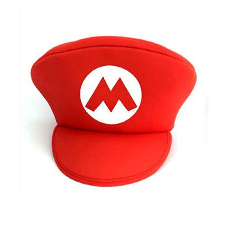 Super Mario Bros Hat for Kids Aldult Cosplay Props Halloween Birthday Gift Mario Luigi Children Baseball Cap Shade Sun Cap