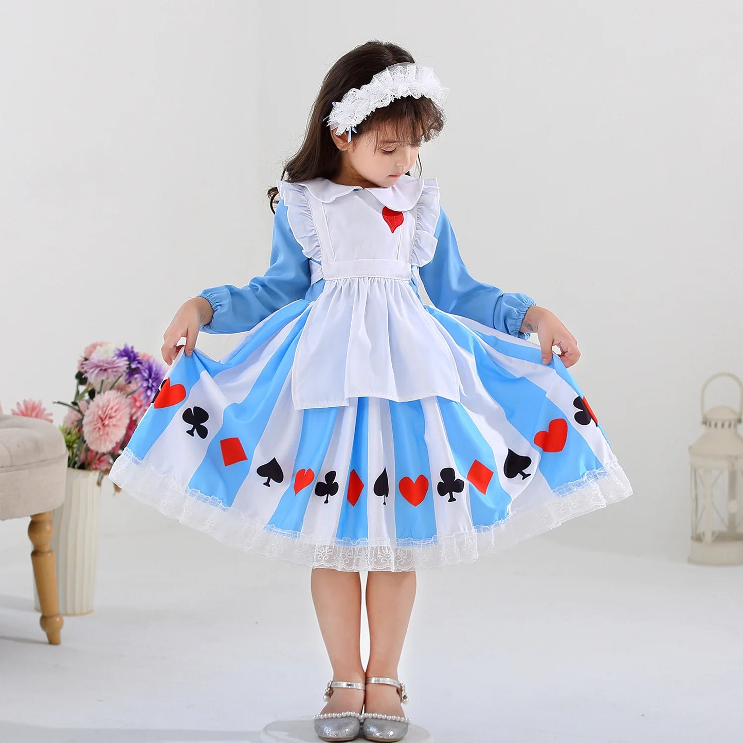 Alice In Wonderland Cosplay Maid Dress Lolita Fantasy Role Playing Party Costume Halloween Carnival Birthday Surprise Gift