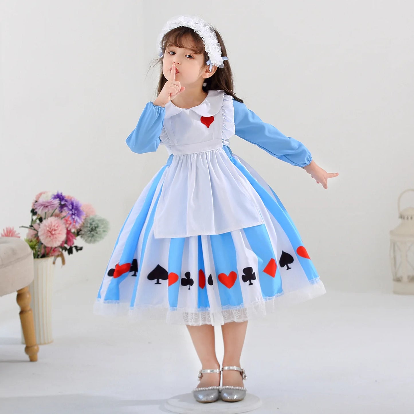 Alice In Wonderland Cosplay Maid Dress Lolita Fantasy Role Playing Party Costume Halloween Carnival Birthday Surprise Gift