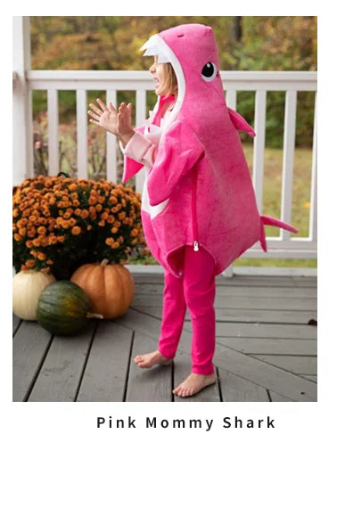 New Arrival Child Unisex Toddler Family Shark Cosplay Costume Halloween Carnival Party For Kids Costumes 3 Colors Avaiable