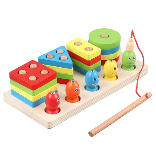 Wooden Geometric Shape Sets
