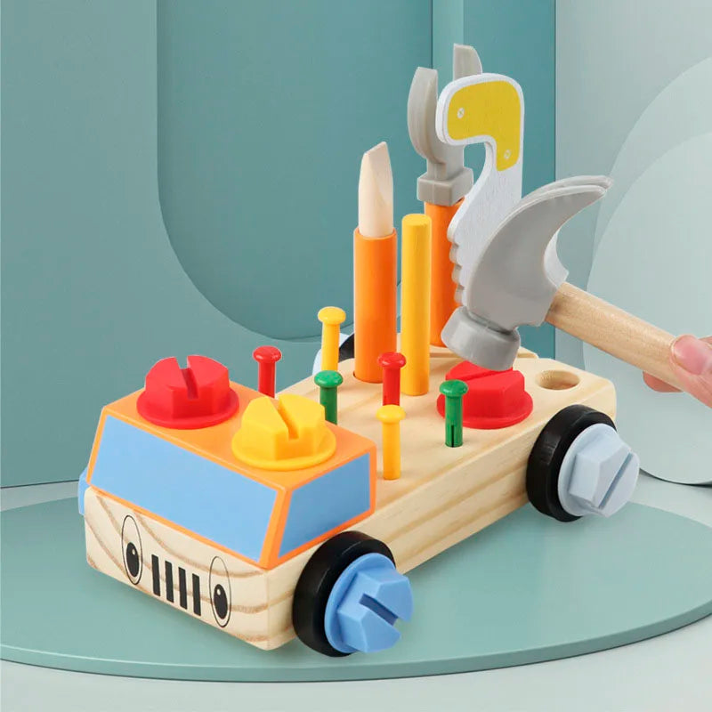 Children 3D Busy Board Wooden Toys Montessori Game Simulation Pretend Play Screw Tools Fine Movement Training Educational Toys