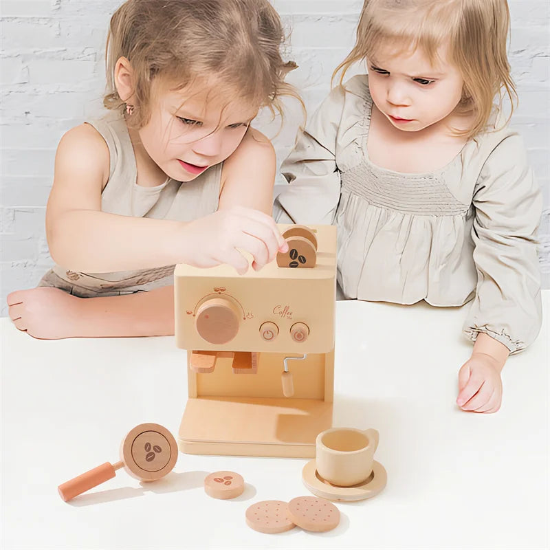 Kid Wooden Ice Cream Shop Pretend Play Set Educational Montessori Toy  Children Simulation Sales Ice Cream Toy Kid Birthday Gift