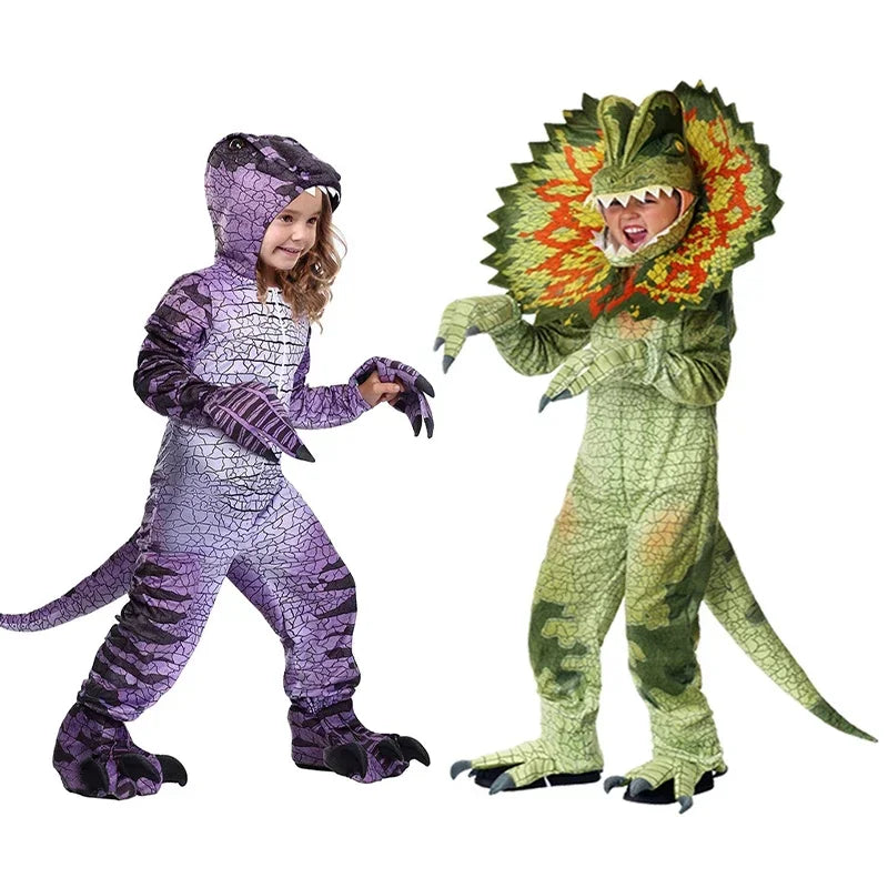 Halloween Children's Dinosaur Costumes World Tyrannosaurus Cosplay Jumpsuits Stage Party Cos Suits For Kids Christmas Gifts 2023